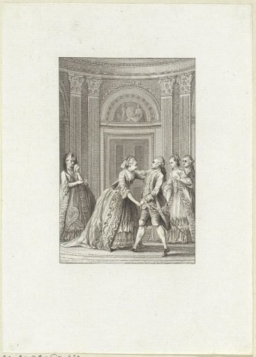Emilia and the Count of Olsbach embrace each other