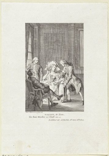A young child is brought to the mother