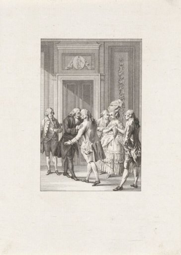 Two gentlemen greet each other