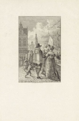 Maurits is welcomed on a quay