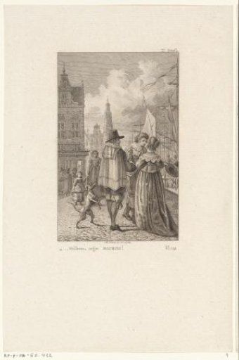 Maurits is welcomed on a quay