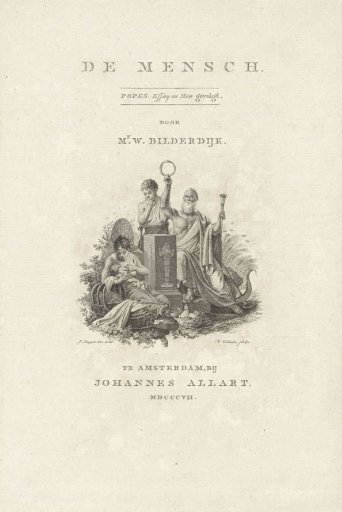 Title page for: Willem Bilderdijk, 'The Human Being', 1807