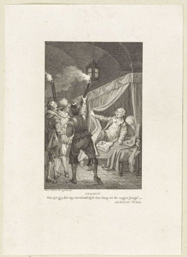 Man is lifted from his bed by soldiers