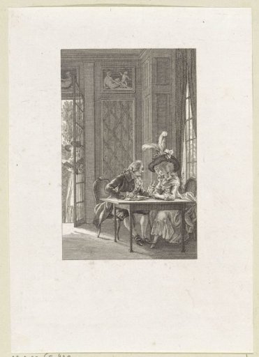 Man and woman in conversation