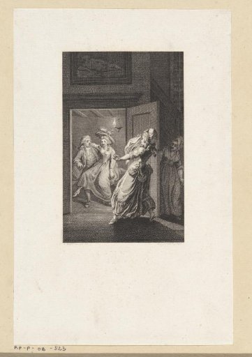 Lovers caught by a woman