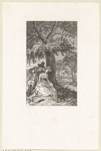Reinhart and his wife rest in the shade of a tree
