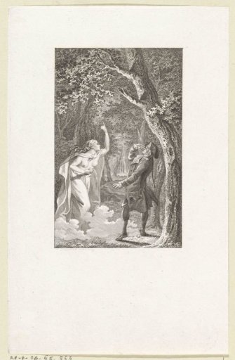 The ghost of Constantia appearing to Ferdinand in a forest