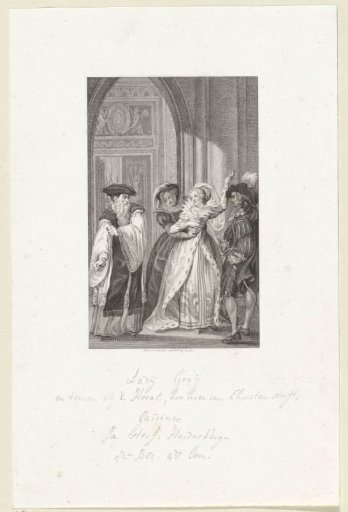 Exchange of words between a woman and an old cleric