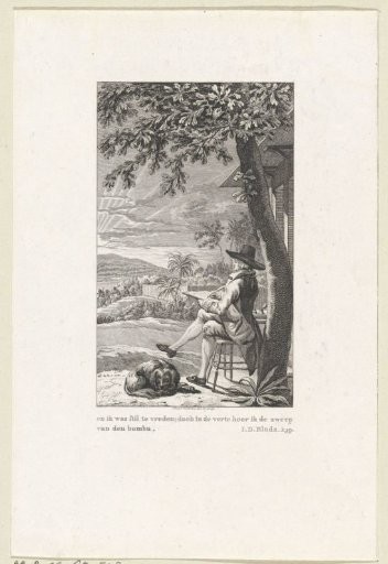 Reinhart watching a group of enslaved people being driven to their quarters
