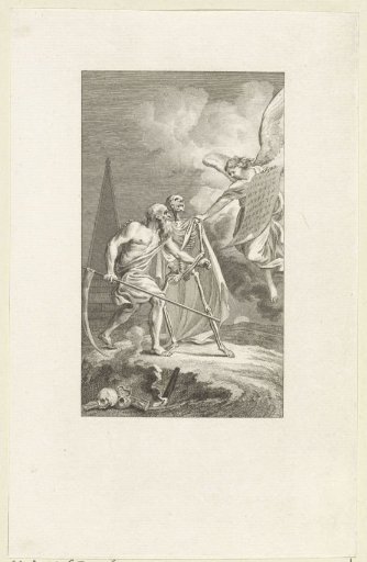 Allegory with Father Time, Death, and an angel