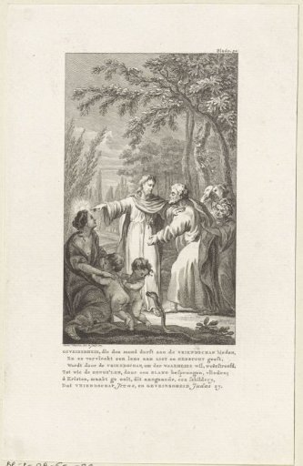 Allegory with Christ as Friendship and Judas as Deceit