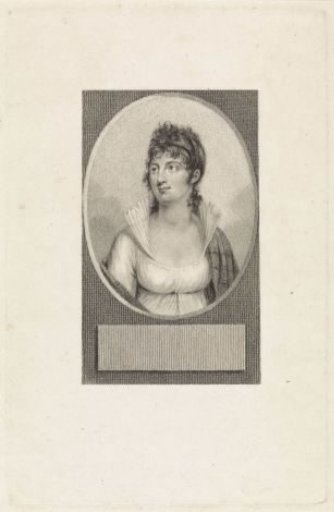 Portrait of the painter Louise Charlotte de Neufville (née Ritter)