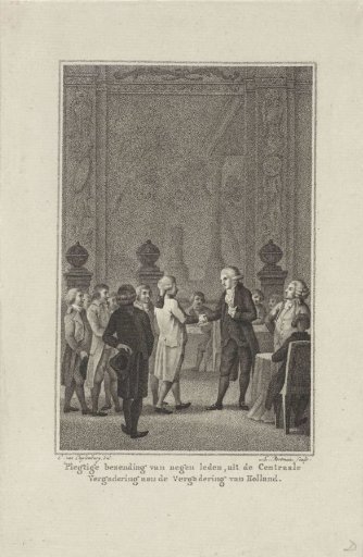 Reception of members of the General Central Assembly in the Assembly of Holland, 1795