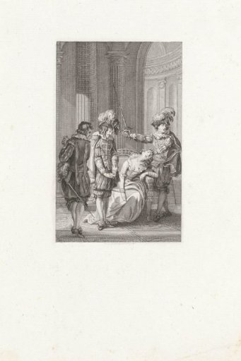 Pedro draws his lance to avenge Ines's murder
