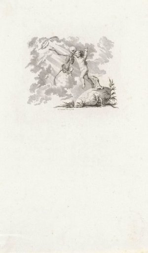 Vignette with Death and a putto