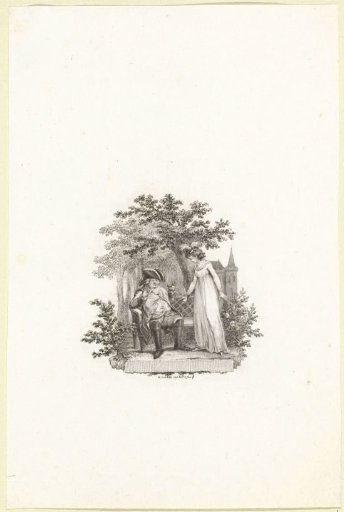Title page for: W. Kist, 'The Life, Feelings and Singular Journey of the Country Squire Govert Hendrik Godefroi van Blankenheim tot den Stronk', 1800