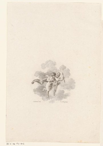 Putto with a lyre and an arrow