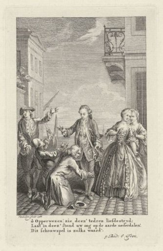 Two Kneeling Men on a Quay