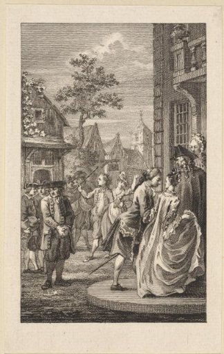 Man and Woman Entering a House