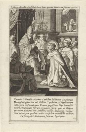 Pope Calixtus II Grants Permission to Saint Norbert