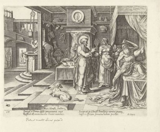 Peter heals Aeneas