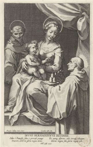 Mary with Child and St. Bernardinus of Siena and St. Gerard