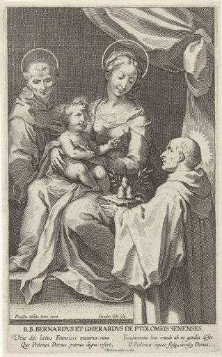 Mary with Child and St. Bernardus of Siena and St. Gerard