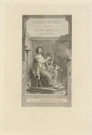 Title page for "Gedichten van H. Tollens Cz., deel 1', 1808