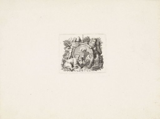 Lamb surrounded by the symbols of the Evangelists