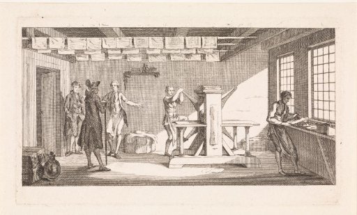 Interior of a printing house