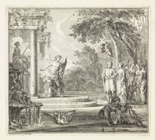 Allegorical representation of the marriage