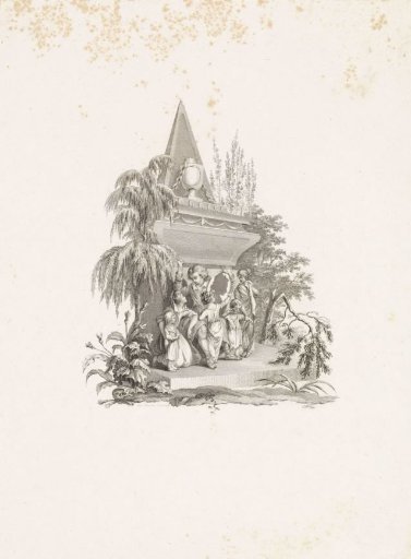 Mourning family at a grave