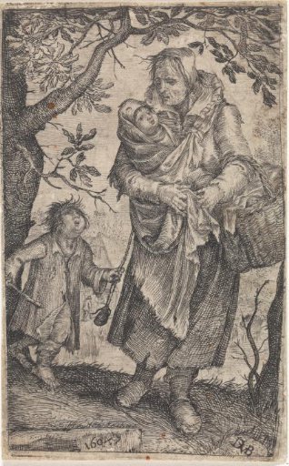 Beggar Woman with Two Children