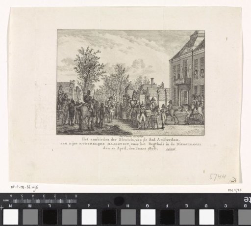 King Louis Napoleon Receives the Keys of the City of Amsterdam