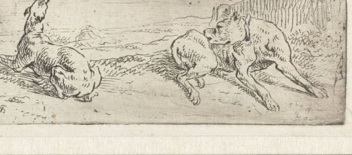 Two Recumbent Dogs