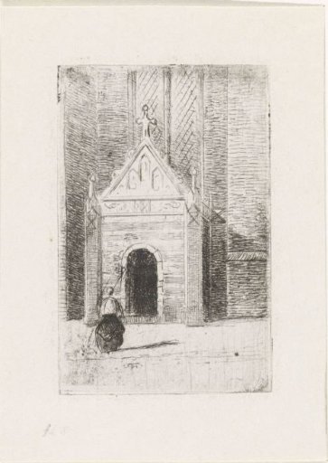 Woman at a Church Portal