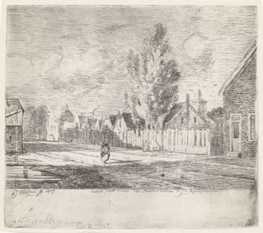 Woman in a Village Street