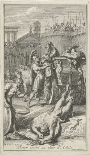 Achilles with the Corpse of Hector Behind His Chariot of Victory