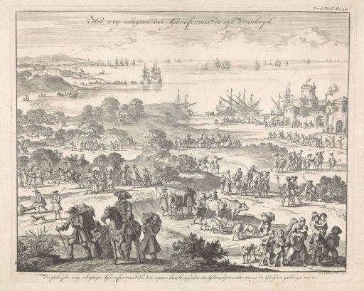 Protestants Fleeing from France After the Revocation of the Edict of Nantes, 1685-1686
