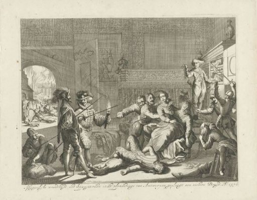 Abuse of a Bride by Spanish Soldiers During the Spanish Fury in Antwerp, 1576