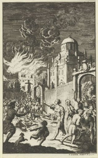 Fire of the Convent Where Eliza is Imprisoned