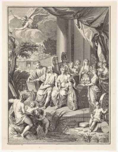 Allegorical Representation on the Occasion of the Silver Wedding of Willem Philip Kops and Johanna de Vos