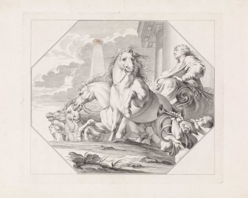 Joseph in the chariot of victory, appointed by Pharaoh over all Egypt