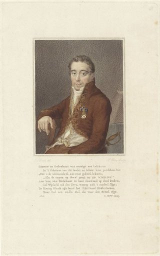Portrait of Samuel Iperuszoon Wiselius seated on a chair