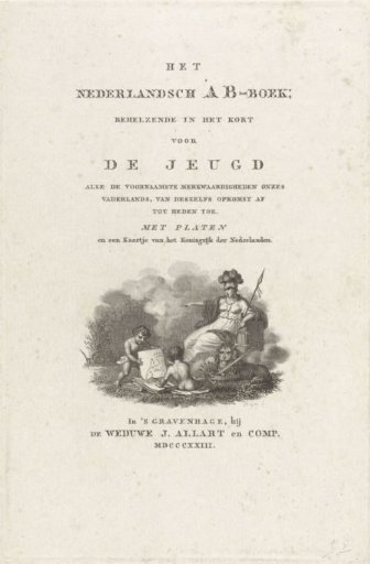 Title page for: Het Nederlandsch AB-Boek, 1823
