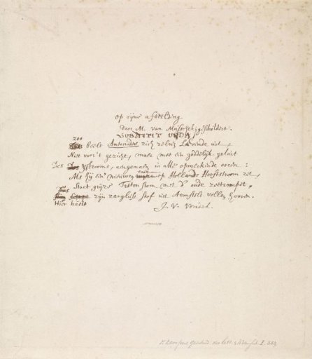 Letter from Joost van den Vondel