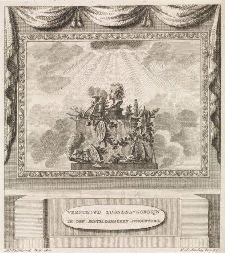 Stage curtain of the theatre at the Leidseplein in Amsterdam