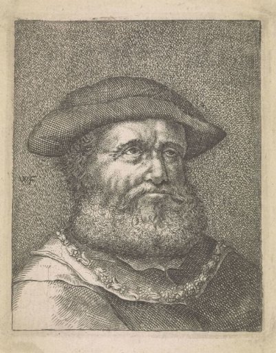Bust of a Man with Beard and Necklace