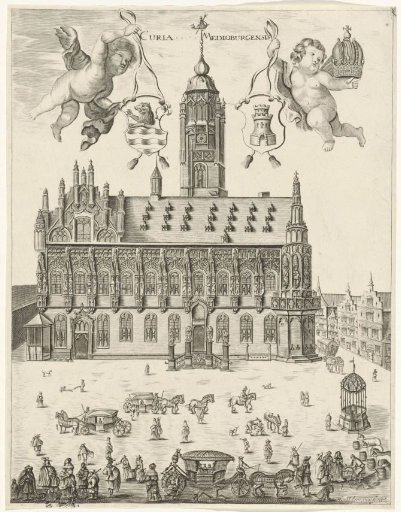 View of the Town Hall of Middelburg