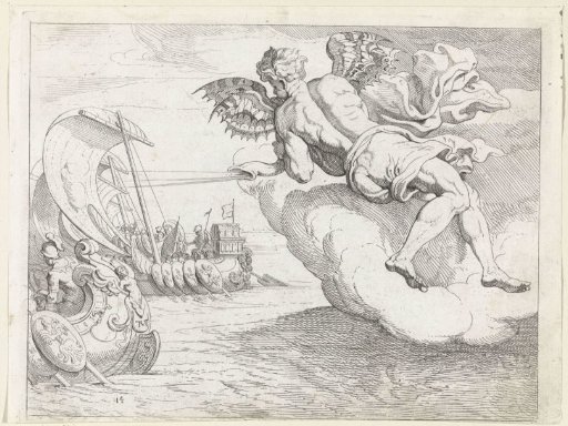Zephyrus Blows Odysseus's Ship Forward